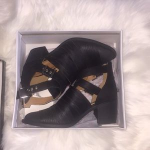 Quipid brand black booties. Size 8. NWT